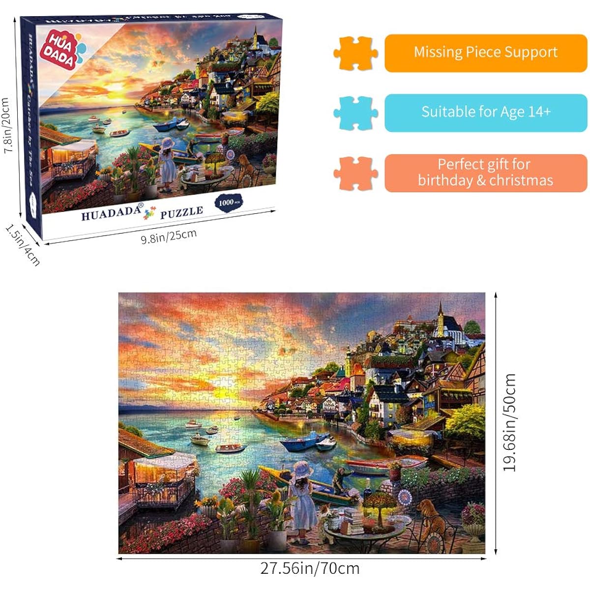 Jigsaw Puzzle for Adults 1000 Piece Puzzle Adult 1000 Piece Puzzle 1000 Piece Kids Large Puzzle Game Decompression Toy