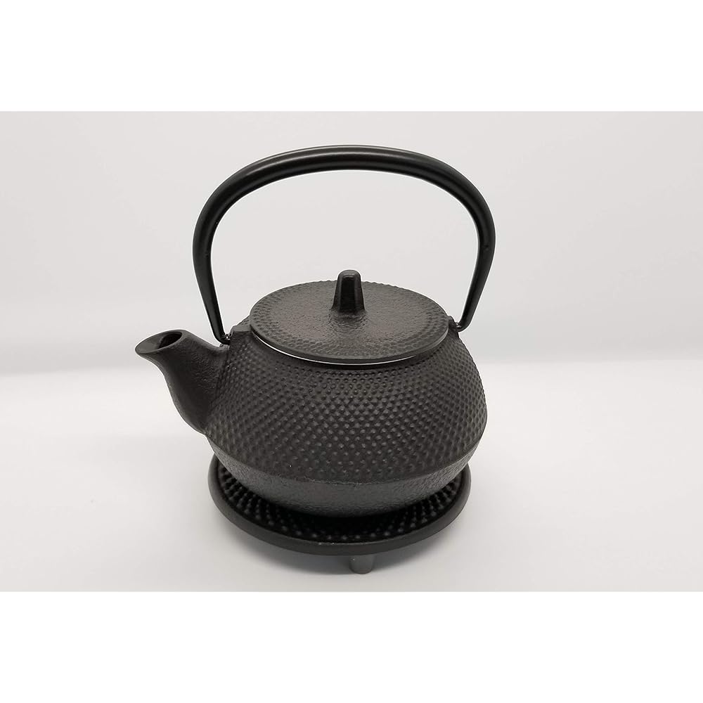Iwachu Iron Kettle Teapot 3 Type New Arale Set Black Baked 0.32L No Enamel Direct Fireable Nanbu Tekki 16105