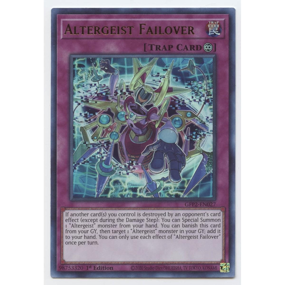 Altergeist Failover - GFP2-EN027 - Ultra Rare - 1st Edition.
