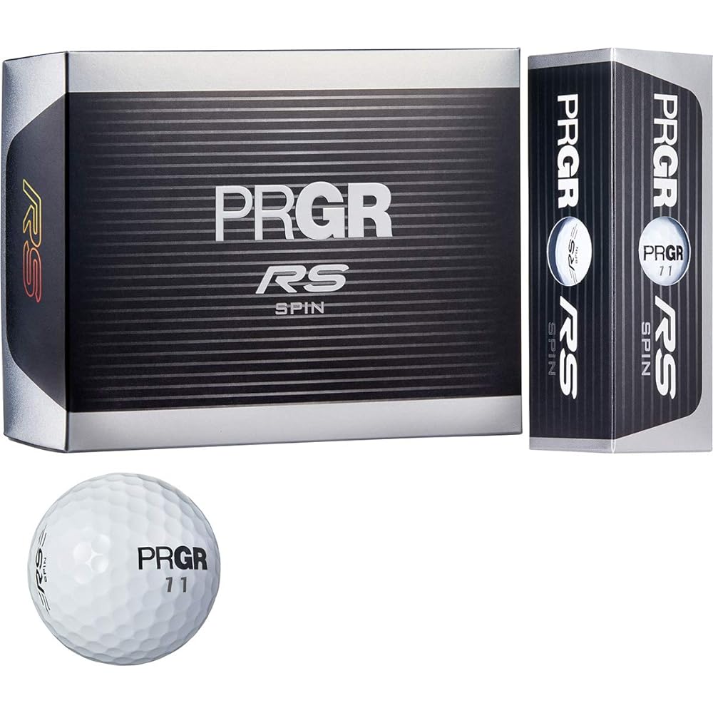 PRGR (Pro Gear) RS Spin Golf Ball White 3 Layer Structure 1 Dozen 12 Pieces