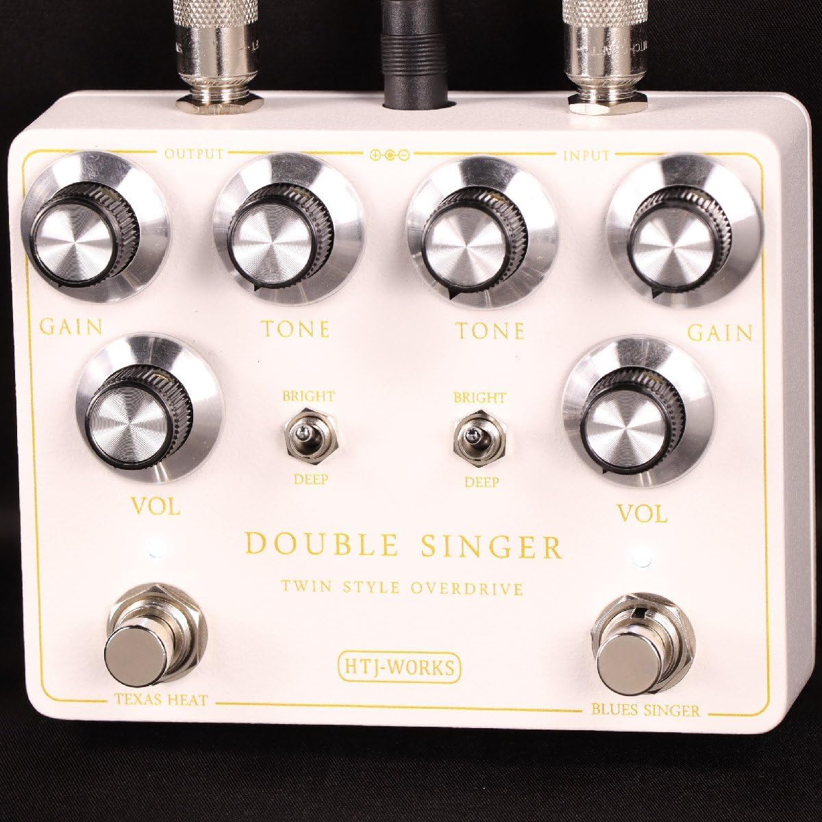 HTJ-WORKS/DOUBLE SINGER -TWIN STYLE OVERDRIVE- White color Overdrive Made in Japan Handmade