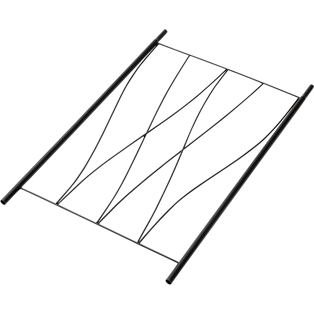 Takasho Unveil Trellis Black Approx. Width 50cm x Depth 1.6cm x Height 228cm TSS-04