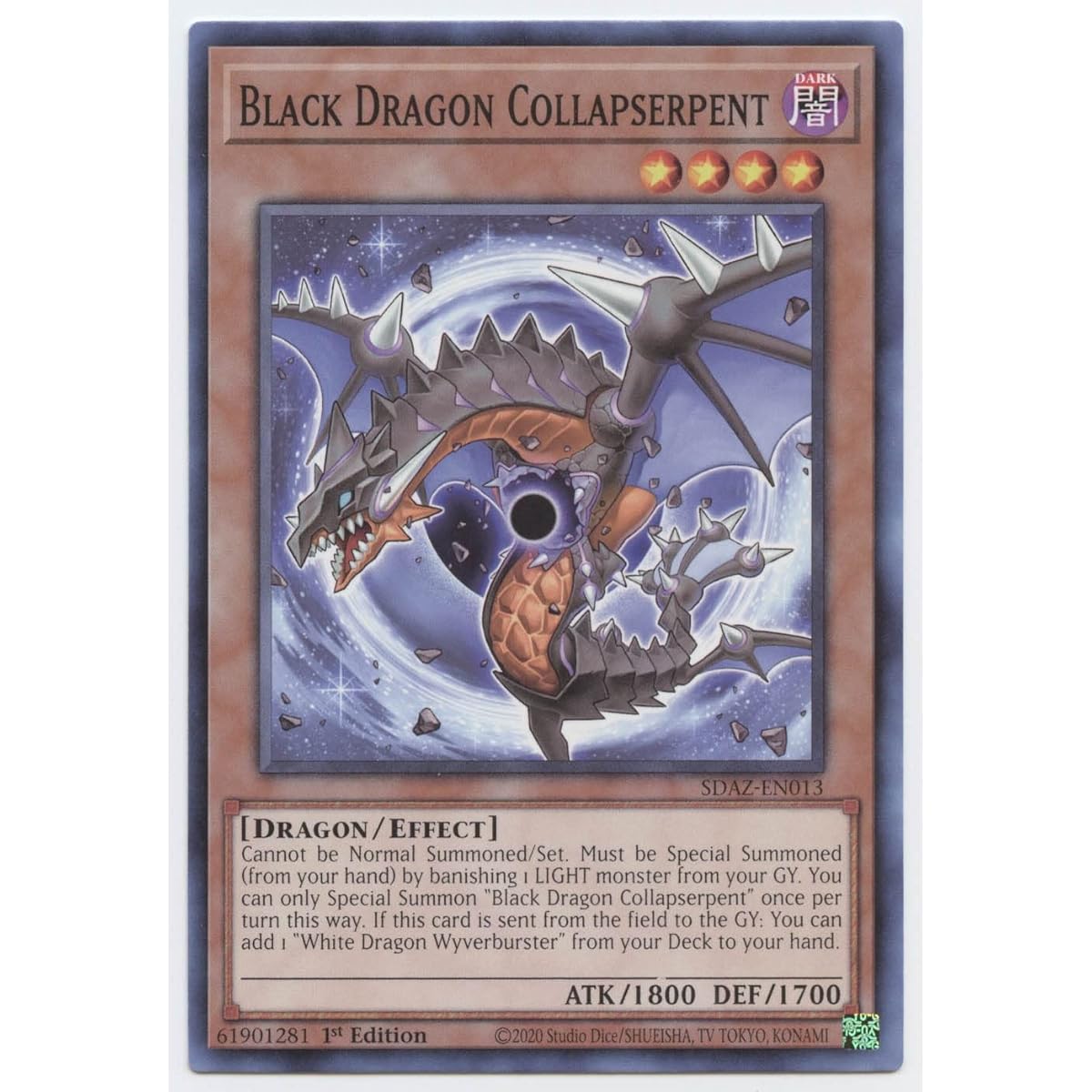 Black Dragon Collapse Serpent - SDAZ-EN013 - Common - 1st Edition