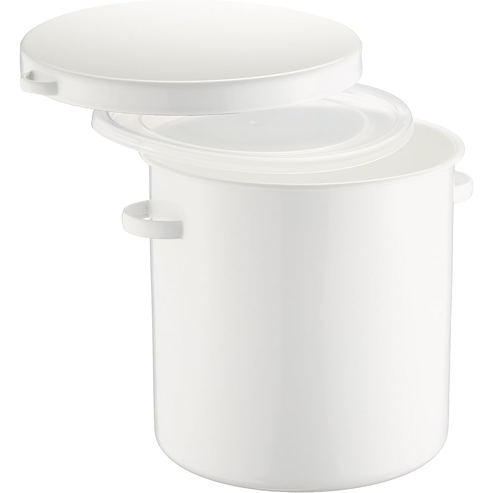 Noda Enamel Storage Container Enamel Round Stocker 27cm Made in Japan WRS-27