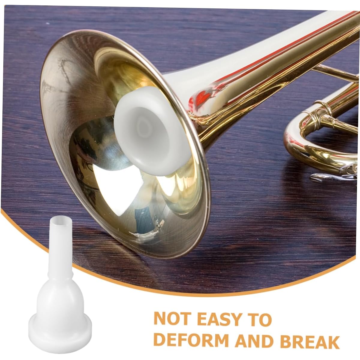 Vaguelly 2pcs Mouthpiece Horn Silvering Trumpet Accessories Trumpet Part Silver Accessories Supplies Musical Instrument Plastic White