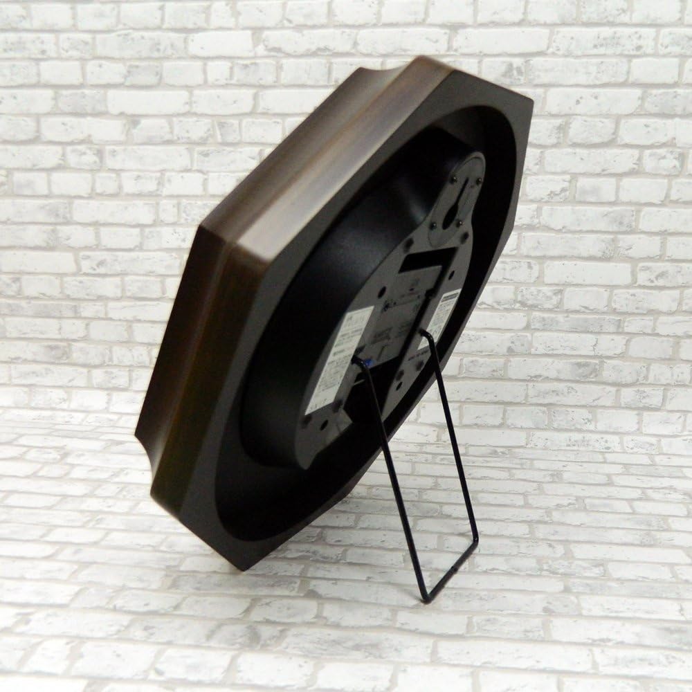 Santel Made in Japan EU Style Classical Radio Controlled Wall Clock (Arabic Letters) Antique Brown DQL675-A