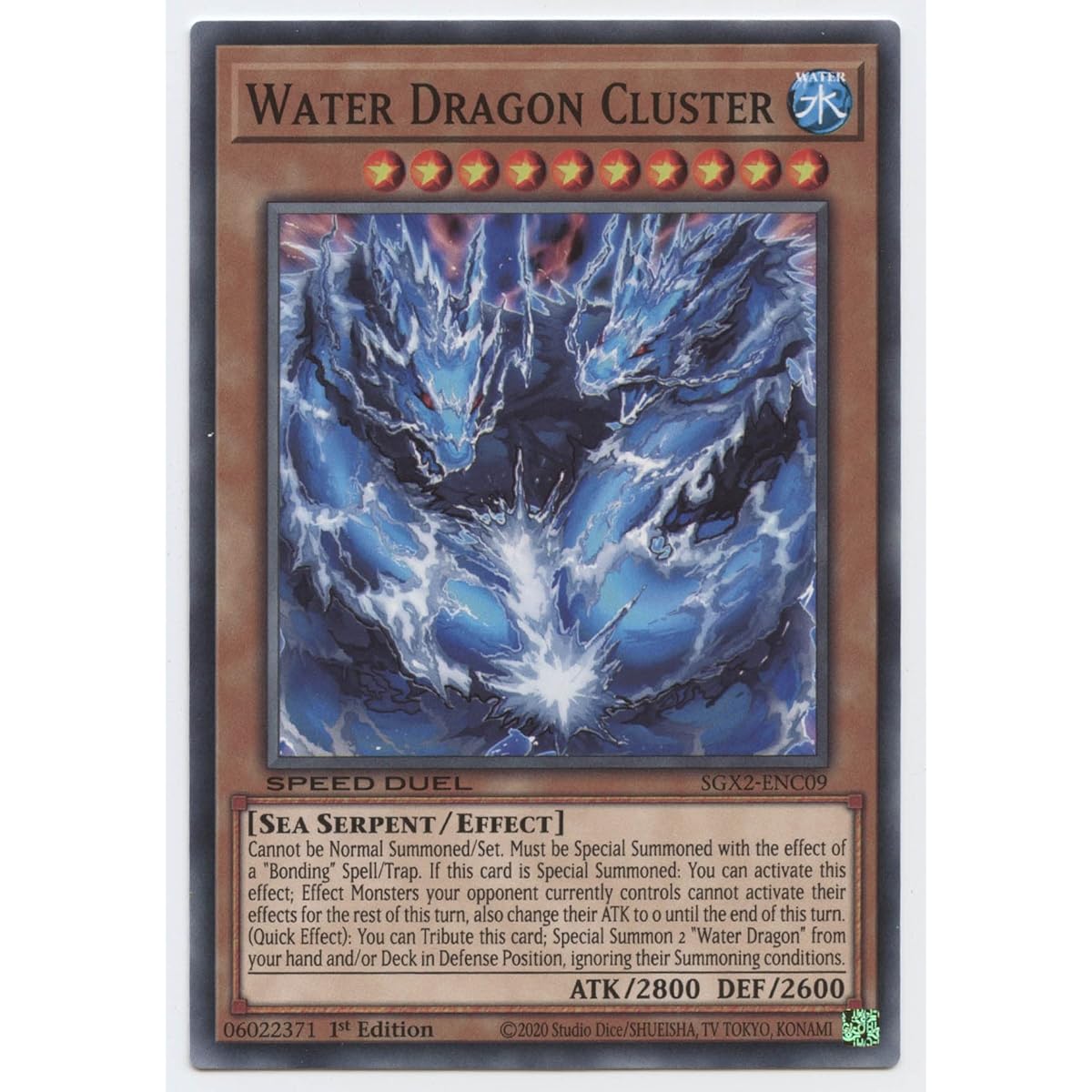 Water Dragon Cluster - SGX2-ENC09 - Common - 1st Edition.