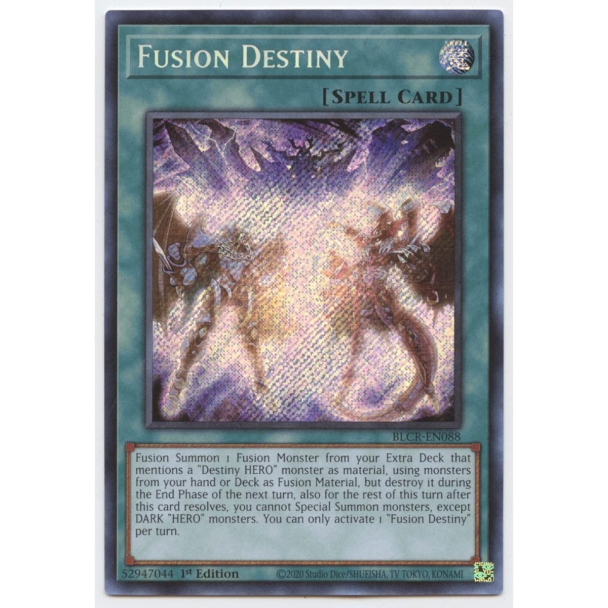 Fusion Destiny BLCR-EN088 Secret Rare First Edition