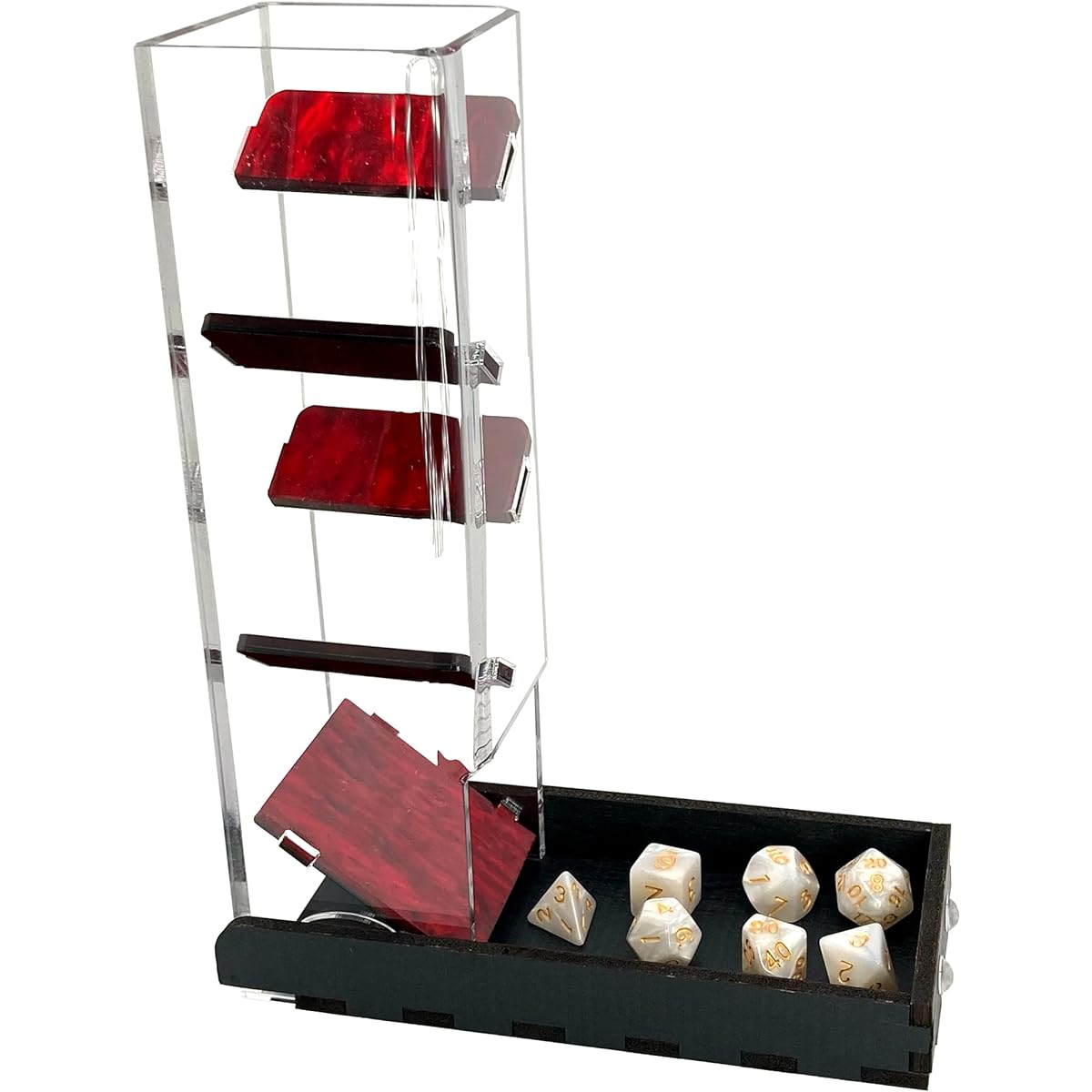 C4Labs Color Luxe Mini Hexagonal Dice Tray and Dice Tower (Symphony Violet - Dice Tower Only)