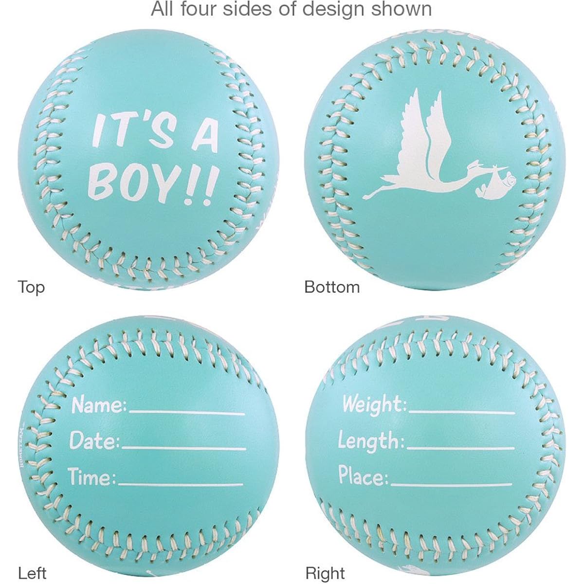 It's A Boy T-Ball (Rubber Core)