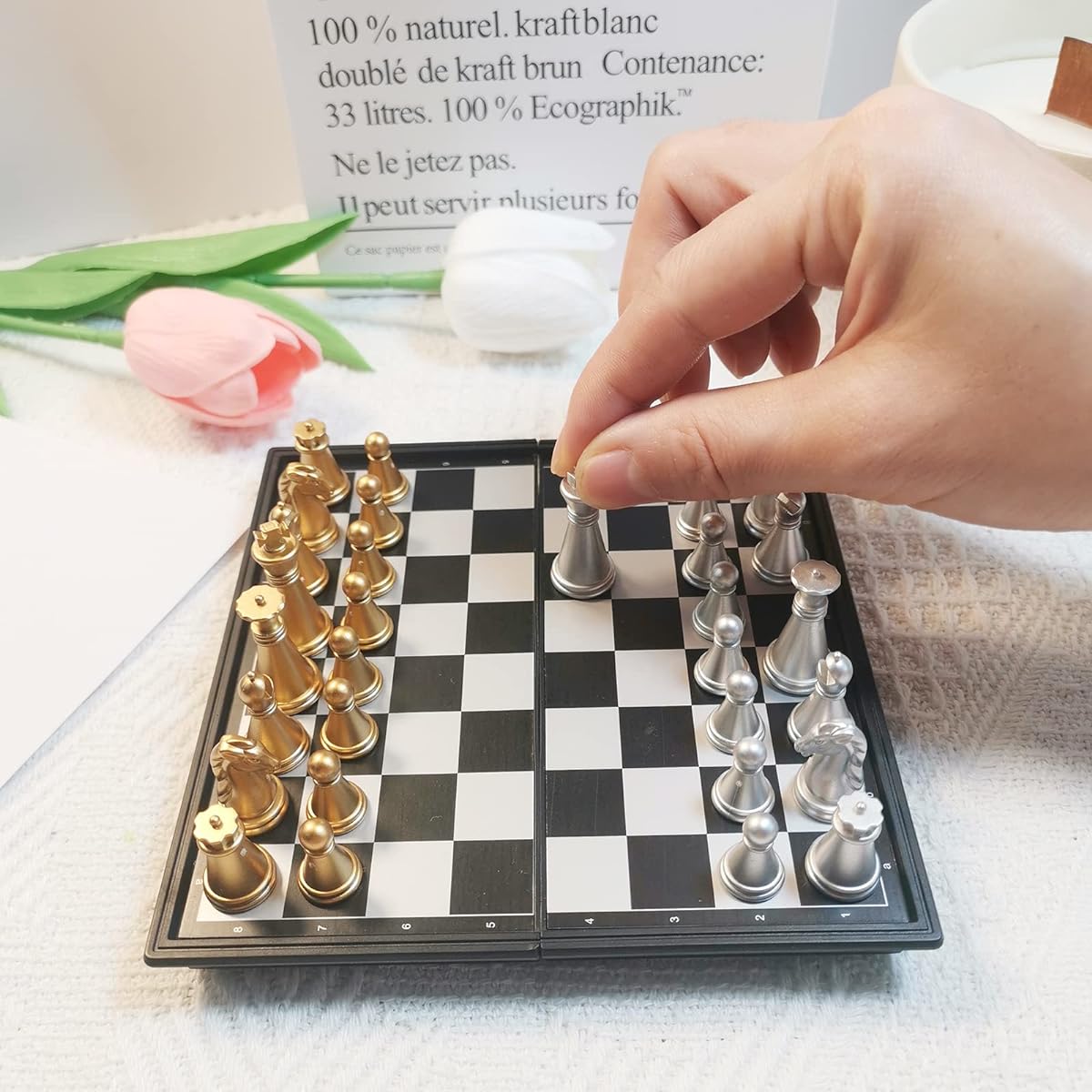 Vikutu Mini Chess Set 5.1 inch