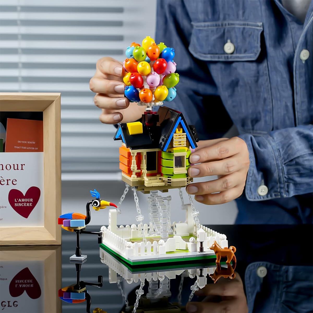 ENJBRICK Balloon House Building Kit for Kids Ages 8-14, Creative Building Blocks Set 635 Pieces, Toys for Girls, Christmas Birthday Gift, Tension Sculpture Building