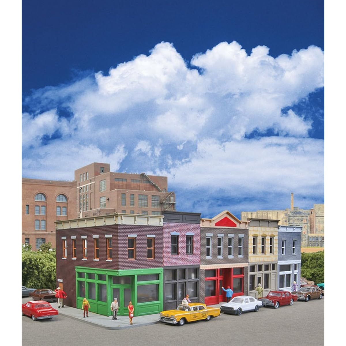 Walthers Cornerstone N Scale Building/Structure Kit Merchant's Row I Downtown