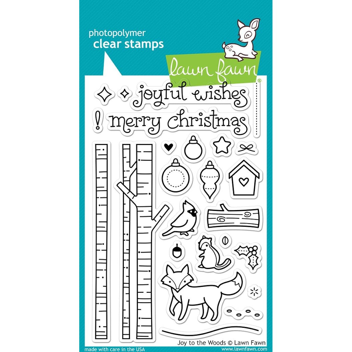 Lawn Fawn Clear Stamps - Joy To The Woods Stamps by Lawn Fawn