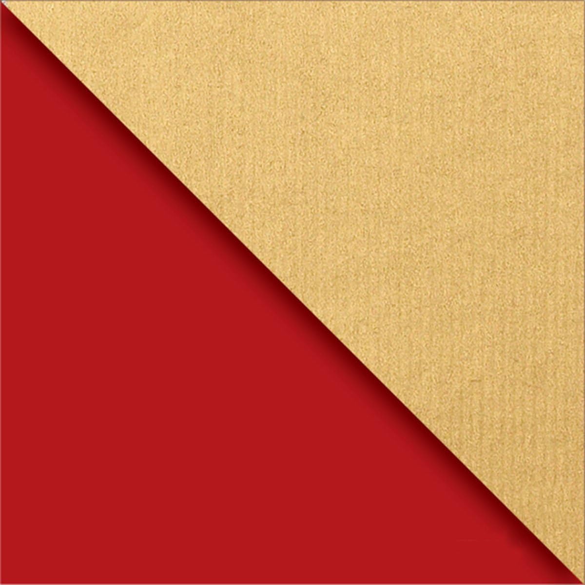 Jillson Roberts Bulk 1/4 Ream Double Sided Reversible Gift Wrap Available in 12 Color Combinations 24" x 208' Red/Metallic Gold Craft