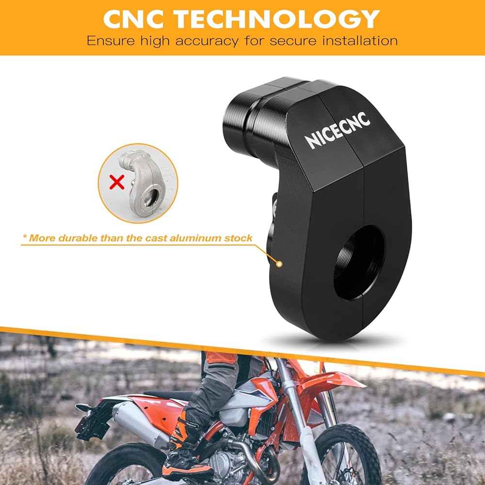 NICECNC Black Throttle Housing for KTM 125-450 XC/XCF/SX/SXF 2016-2022,125-500 XCW/EXC/EXCF/TPi/6D 2017-2023,Husqvarna 125-450 FC/TC/TX/FX 2016-20202 Compatible with 2,125 -501 TE/TE i/FE 2017-23, see fitment