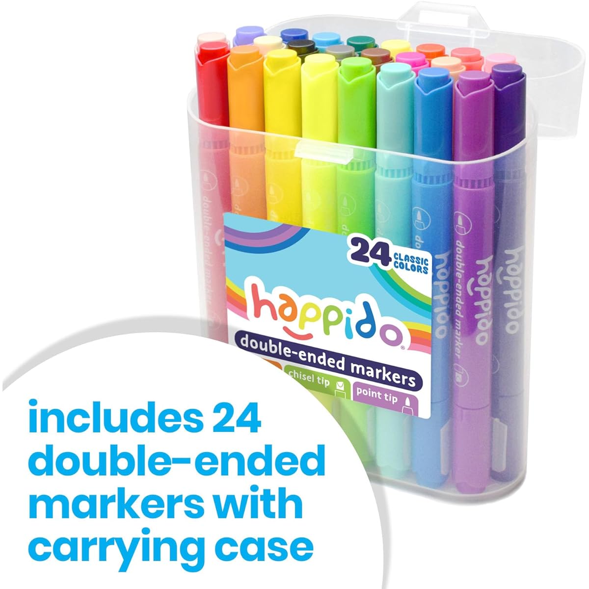 Happido Double-ended Marker 24 colors