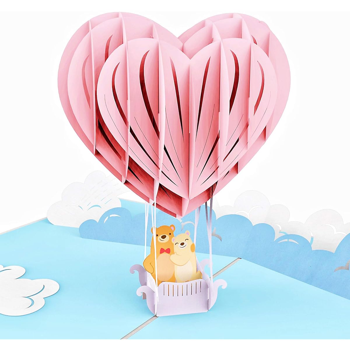 Liif Love Balloon 3D Valentine Greeting Pop Up Cards for Birthday Anniversary Celebration Wedding Valentine's Day Romance Engagement All Occasions