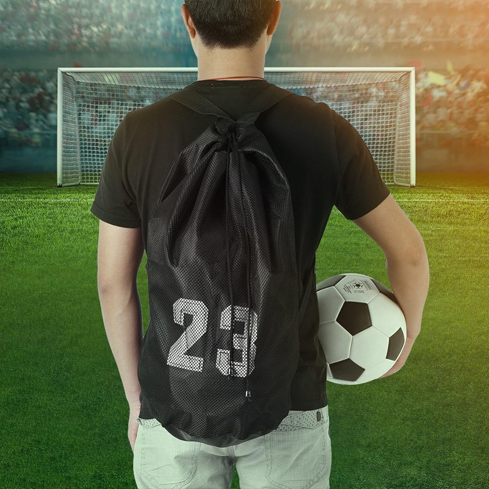 Ball Bag, Shoulder Bag, Large Capacity, Light, Breathable, Easy to Carry, Mesh, Can Store Small Items, Soccer, Basketball, Volleyball, Storage Bag, Sports Bag, Ball Storage Bag