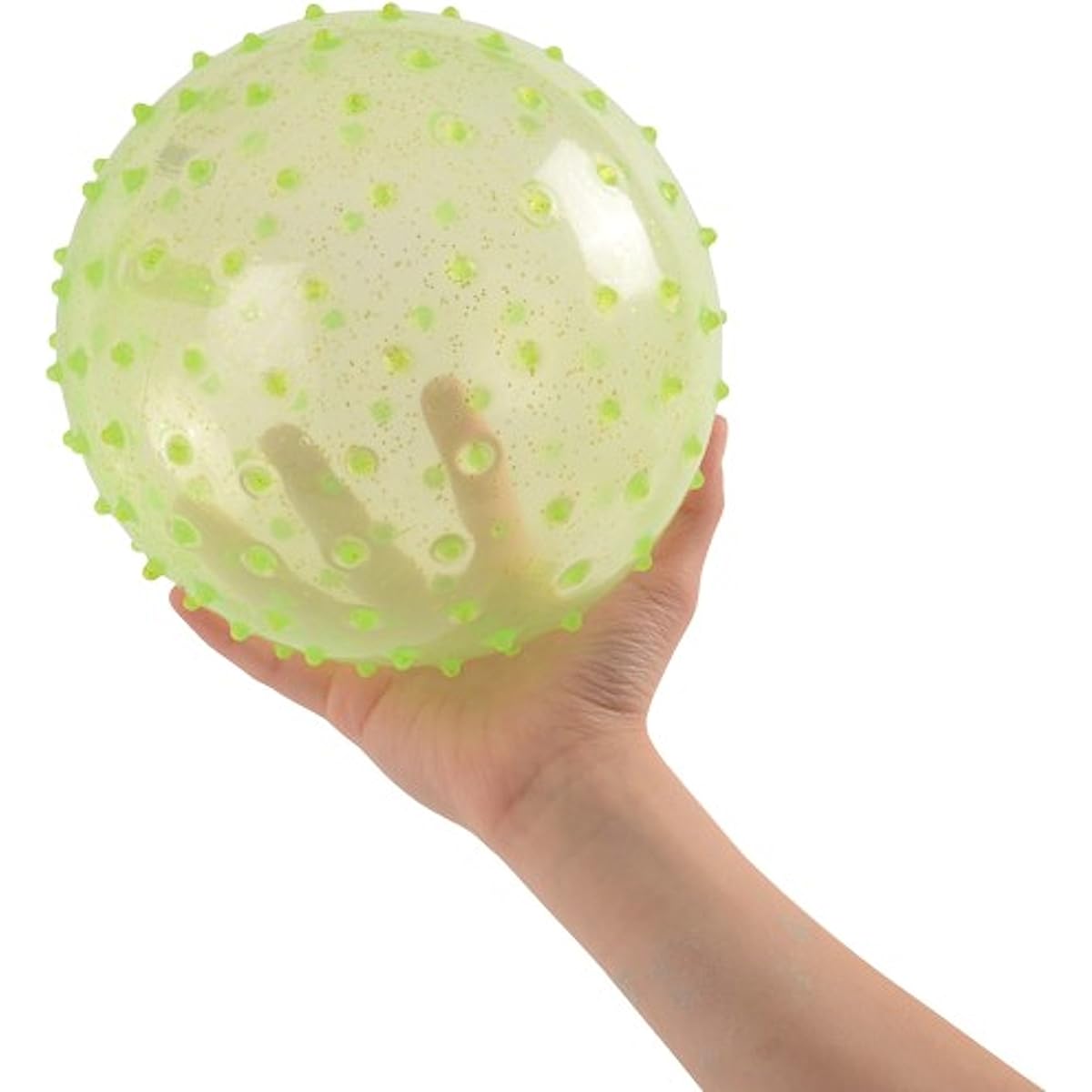 Assorted Color Glitter Knobby PVC Playground Inflatable Balls (12)