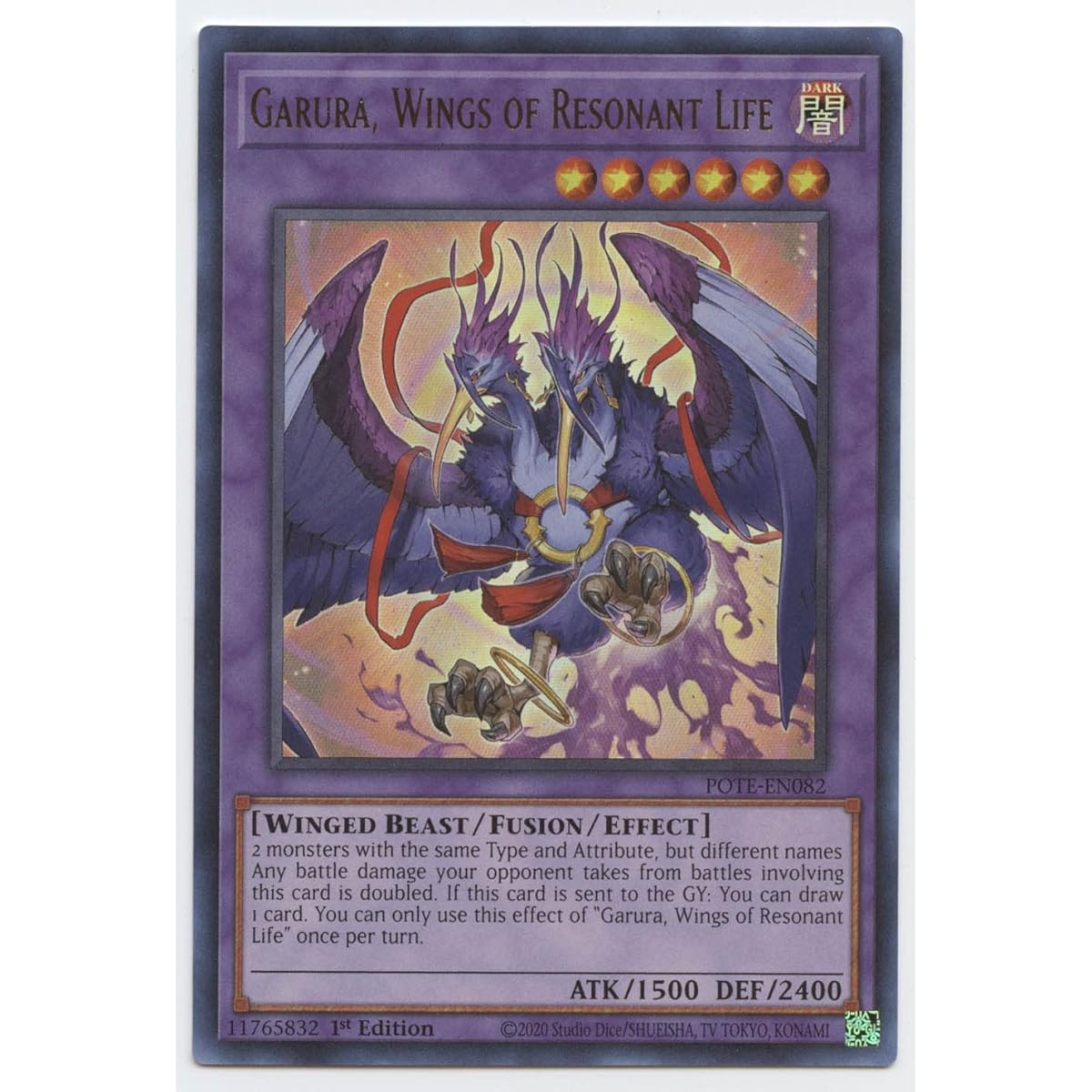 Galra Wings of Resonant Life - POTE-EN082 - Ultra Rare - First Edition