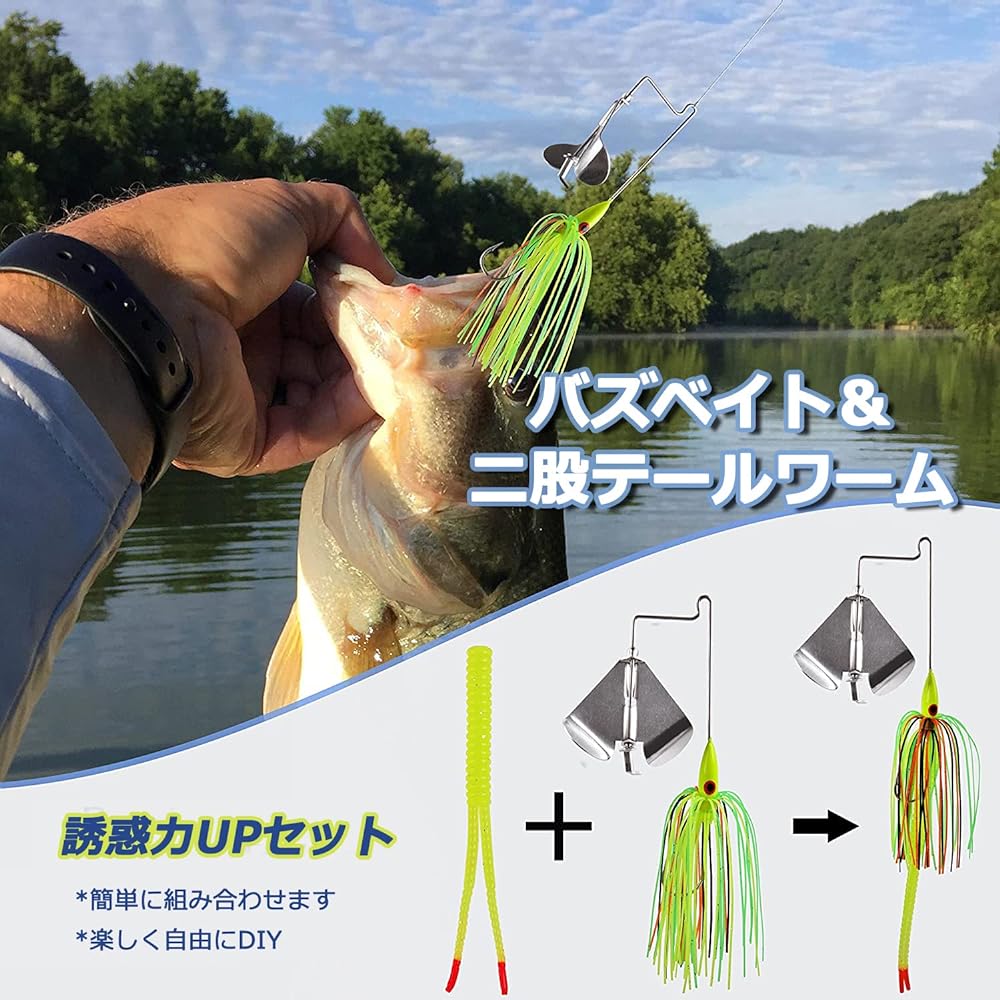 SILANON Buzzbait Lure Set 9cm 13g 5 Colors Selected Top Water Suzuki Seabass Rainbow Trout Yellow Trout River Fishing Salt Mountain Stream Fishing Minnow Fishing Tools