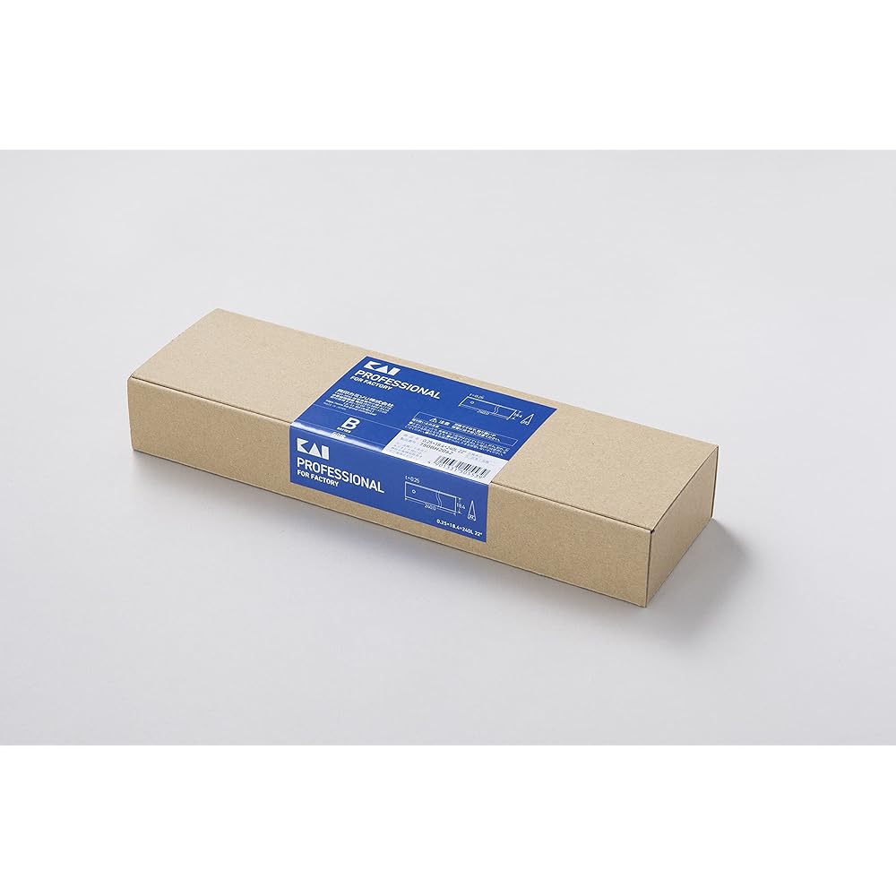Kai Razor Blade, Excellent Sharpness, Thin Blade, Made in Japan, Machiseki Cutlery, Set of 50, For Mechanical Cutting Machines, Light Work, DIY 0.25 x 18.4 x 150L 22° Cutter Replacement Blade 750BH2056