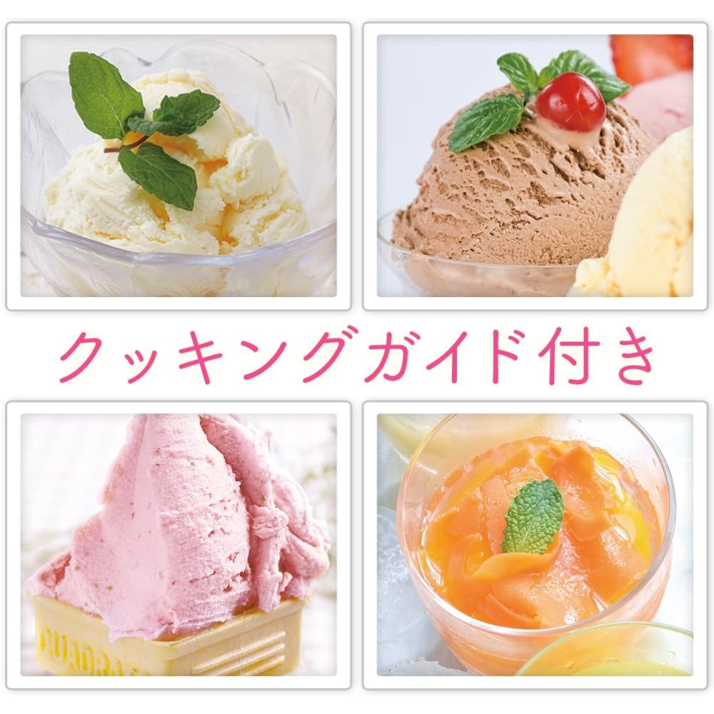 Iris Ohyama Ice Cream Maker Vanilla Strawberry ICM01-VS