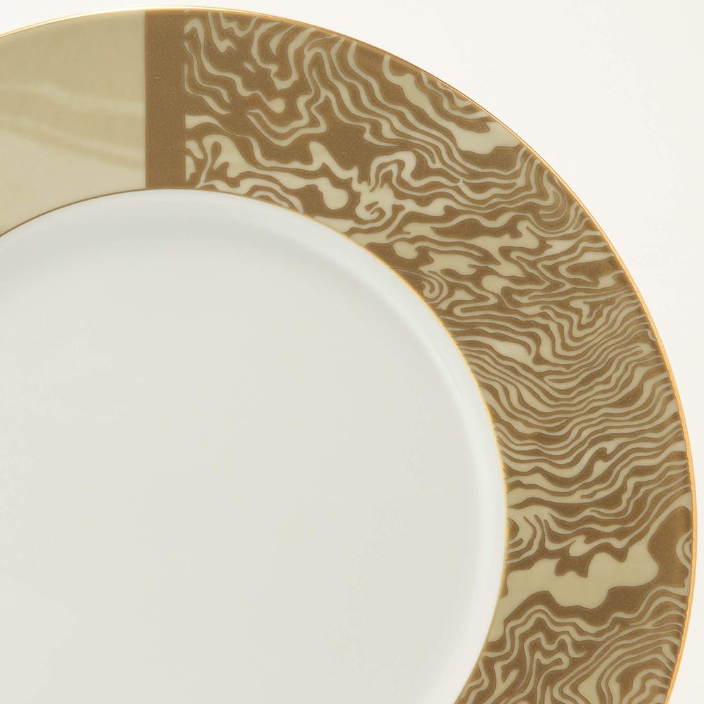 NARUMI Plate Dish KIOI Suminagashi Gold 27cm 52133-5462