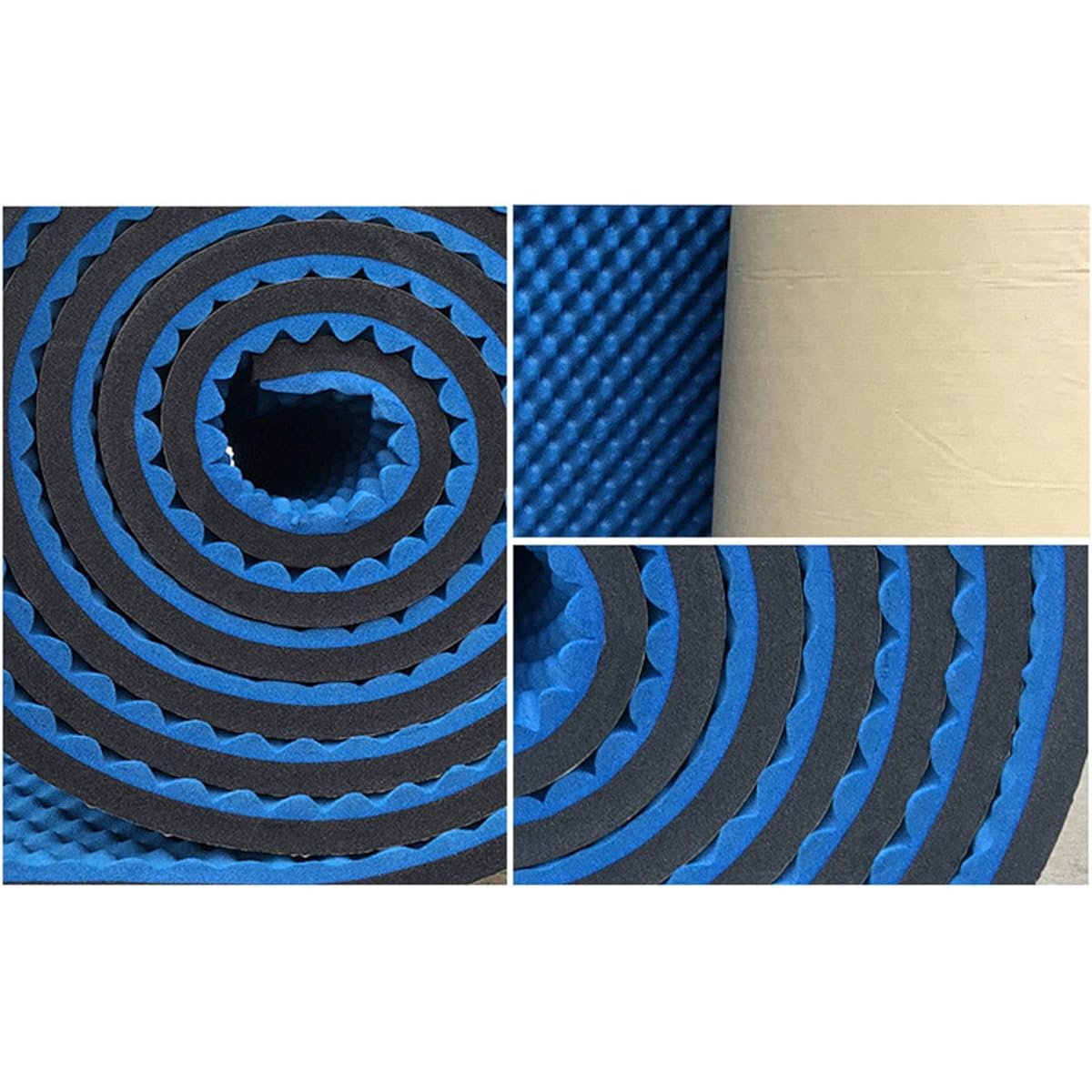 Sound absorbing cotton, thick durable soundproof foam studio recording studio acoustic panel size: 15M(yellow)(blue)