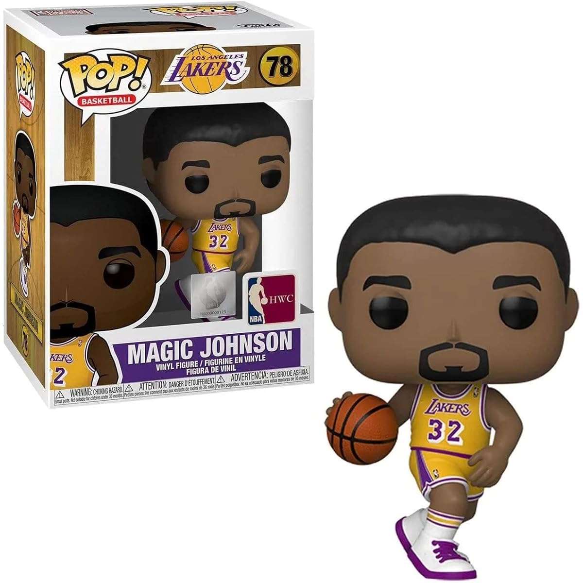 Pop Sports Lakers Magic Johnson #78 Vinyl Figure (Bundle with Ecotech Protector Case)