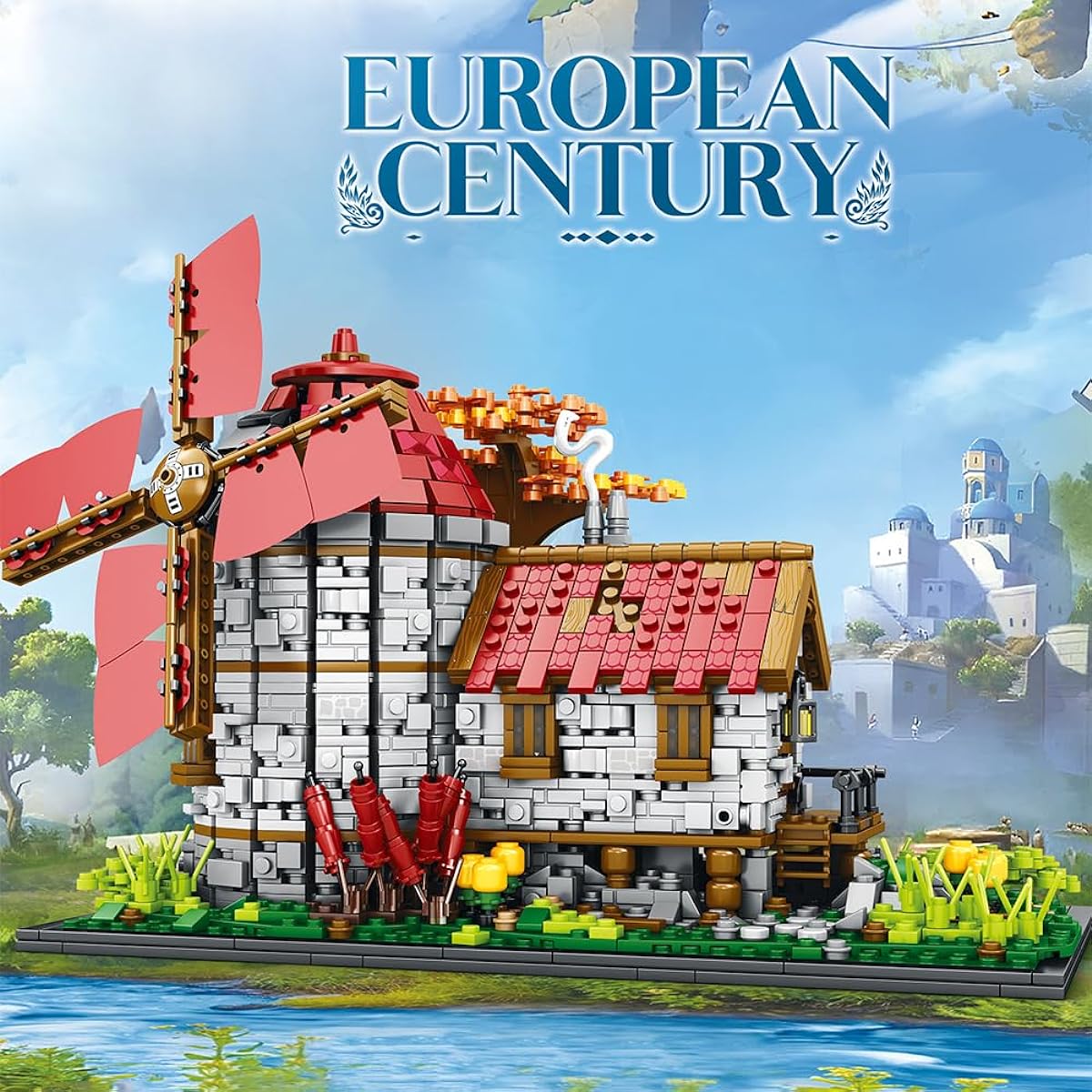 MISINI 66014 Medieval Windmill Modeling Building Blocks (xql-zz66014-us)