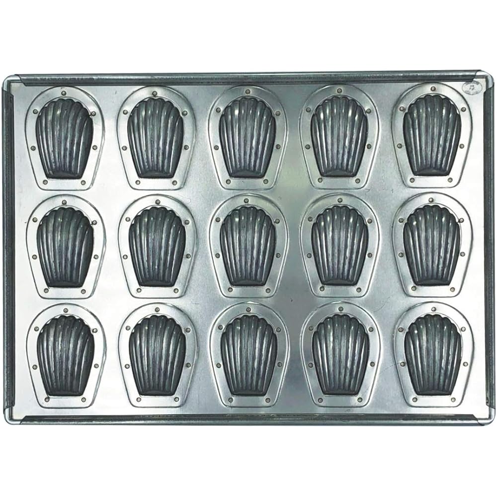 Matsunaga Silicone Processed Silver Mini Madeleine Top Plate 15P MS16