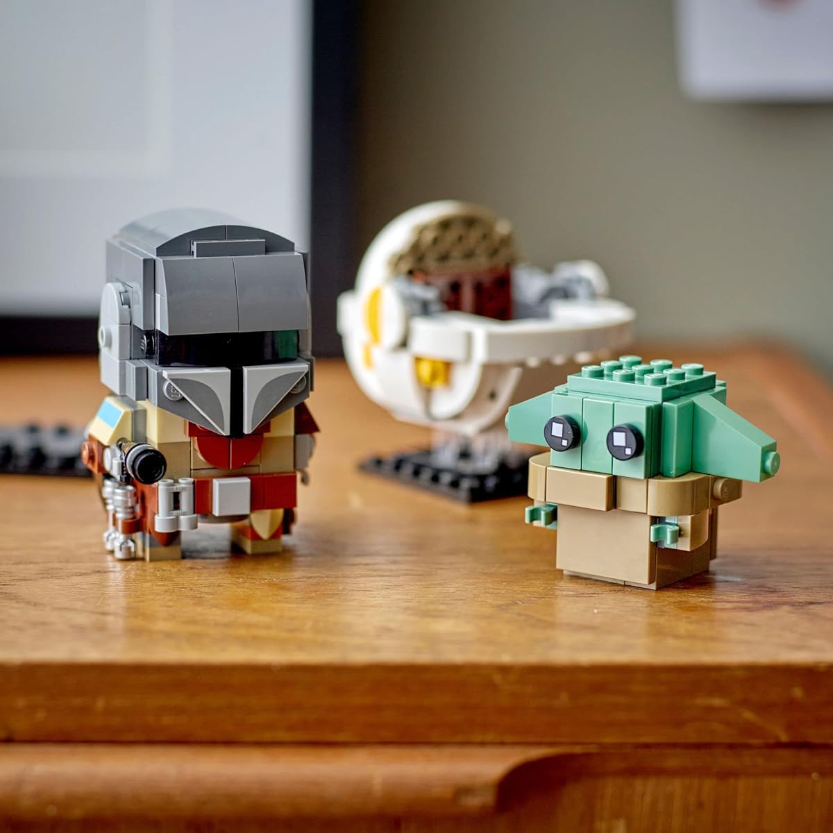 LEGO BrickHeadz Star Wars The Mandalorian & The Child 75317 Building Kit, New 2020 (295 Pieces)