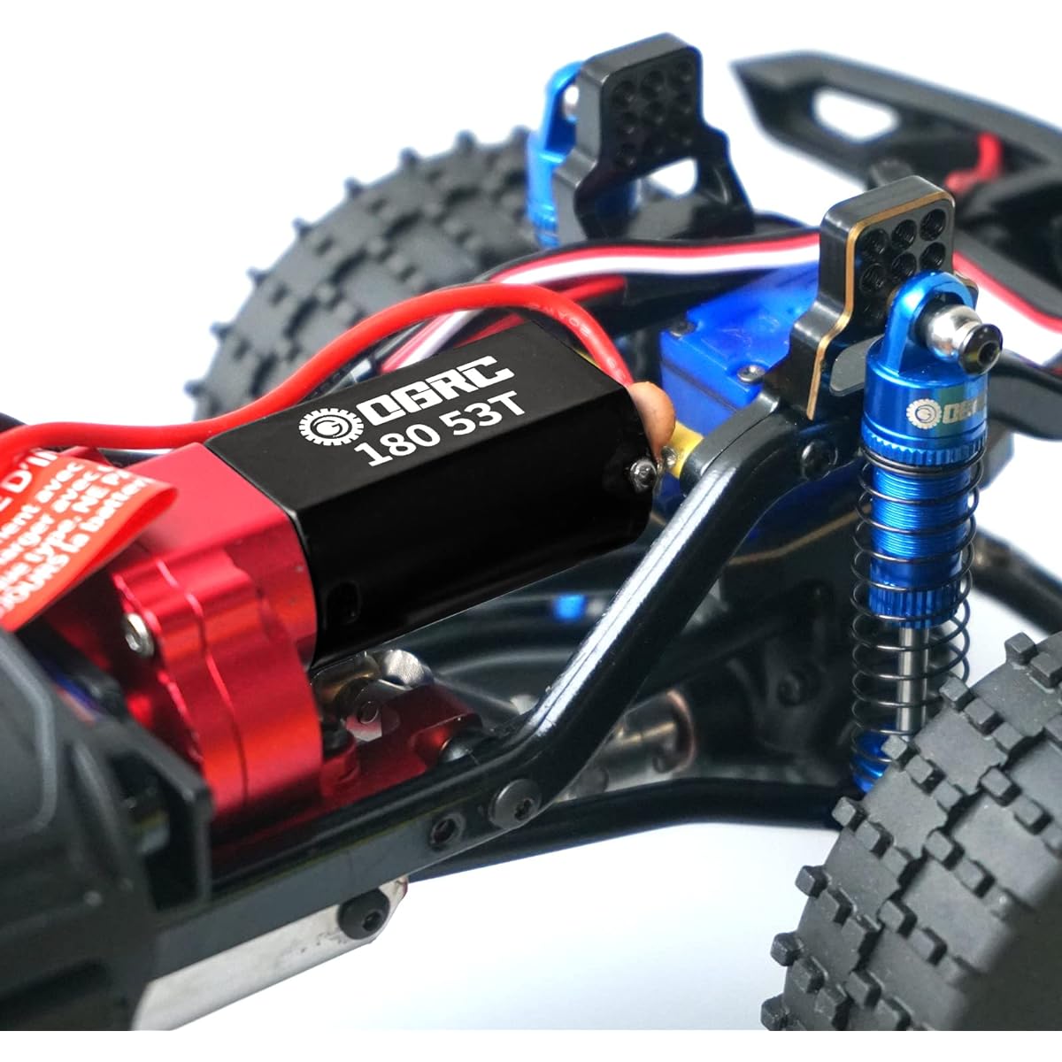 OGRC 180 Brushed 53T Motor with 11T Stainless Steel Pinion for TRX4M 1/18 RC Crawler Car Upgrade
