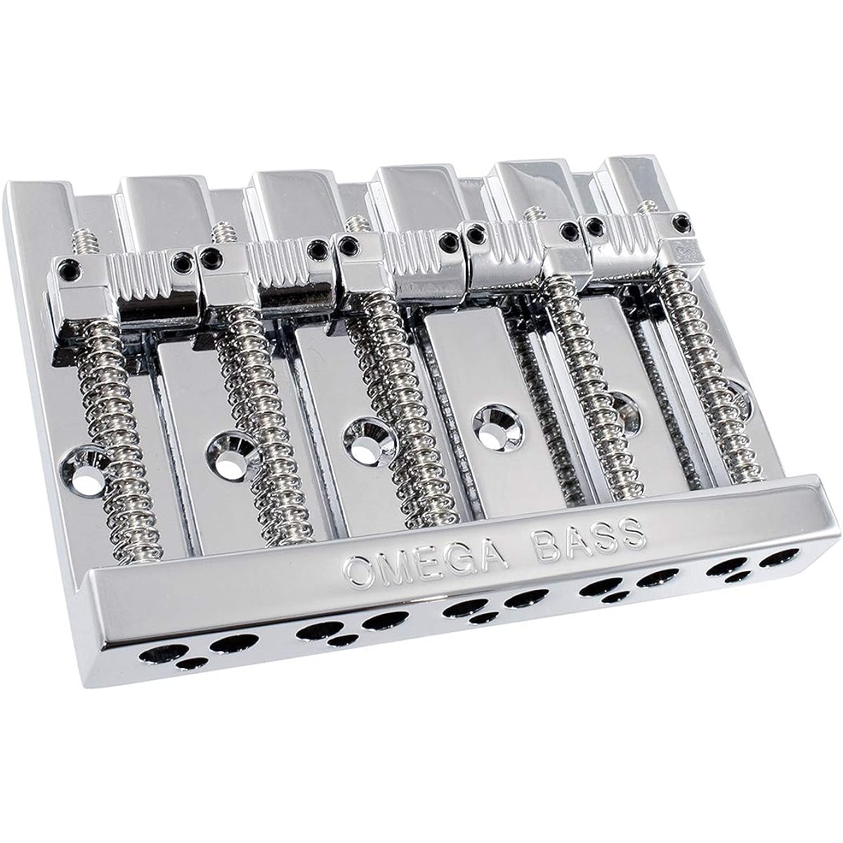 ALLPARTS BB-3361-010 5-String Grooved Omega Bass Bridge Chrome