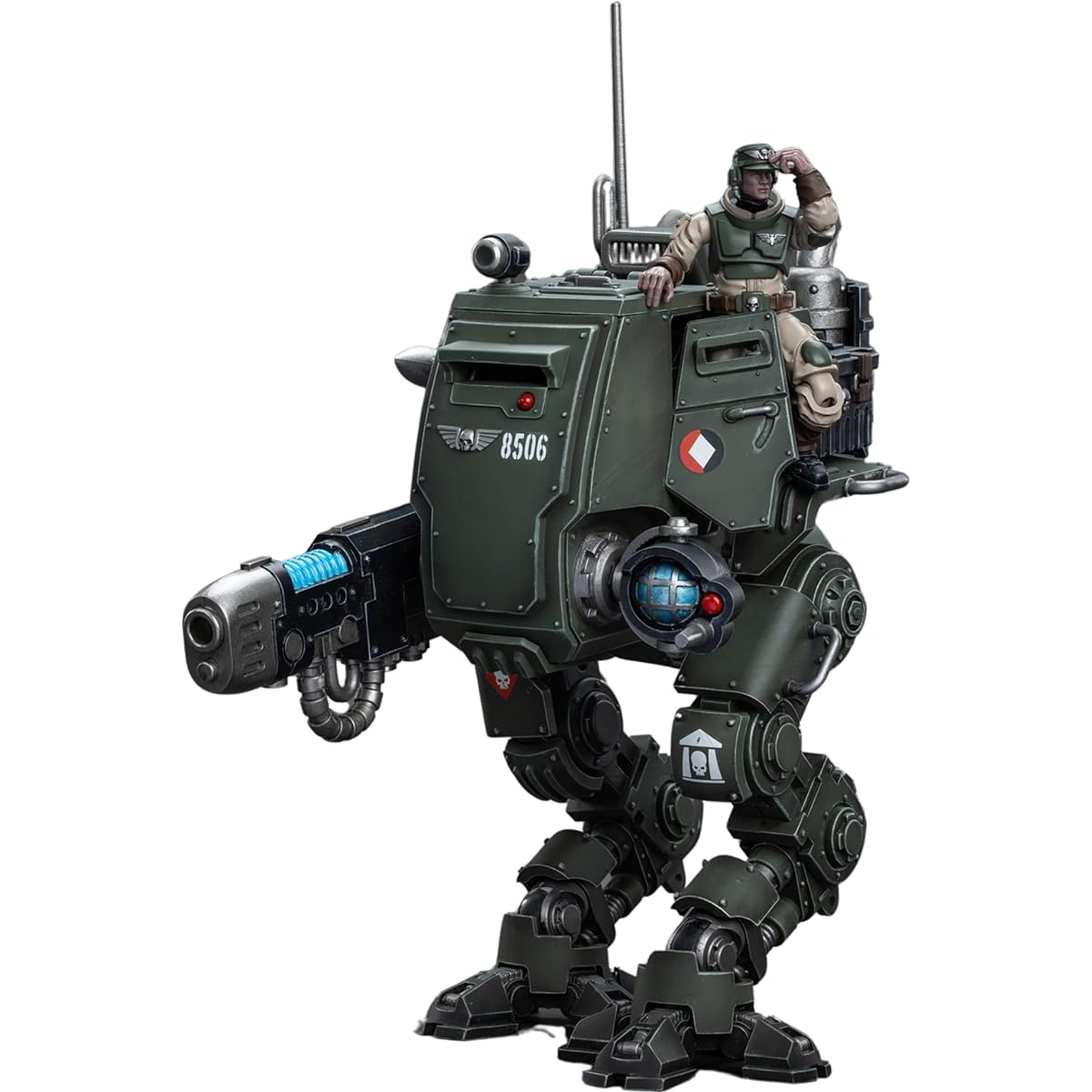 JOYTOY Warhammer 40K Action Figure Astra Military Ram Cadian Armored Sentinel Collection Anime Model 1/18 Unisex Adult Christmas Birthday Gift, Cadian Armoured Sentinel, JT8940