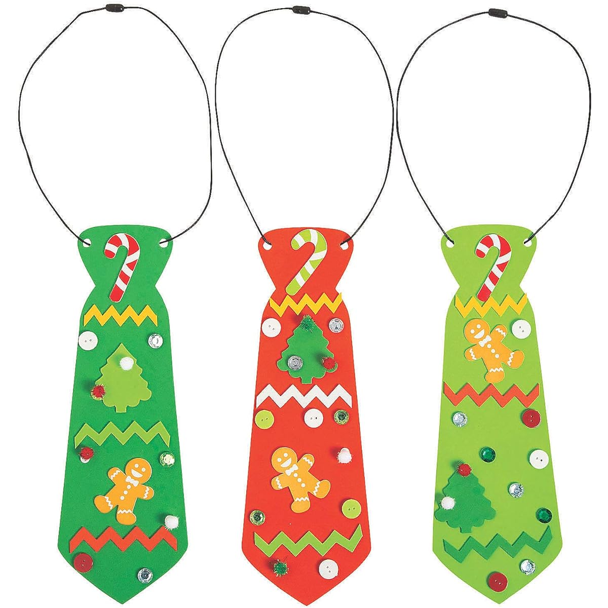 Foam Ugly Christmas Tie Craft Kit - Crafts for Kids and Fun Home Activities
