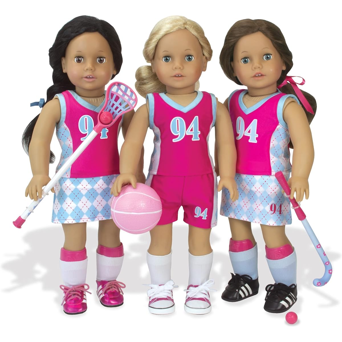 Doll Sports Uniform by Sophia's, 3 Piece Sports Outfit for 46cm Dolls