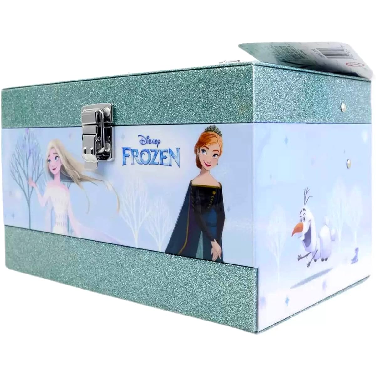 Disney Princess Frozen 2 Cosmetic set with handle for easy carrying, 23-piece set, Disney stickers included, kids' cosmetics, makeup set, cosmetics, cosmetic box, makeup box, kids, girls, kids, Frozen, Anna, Elsa