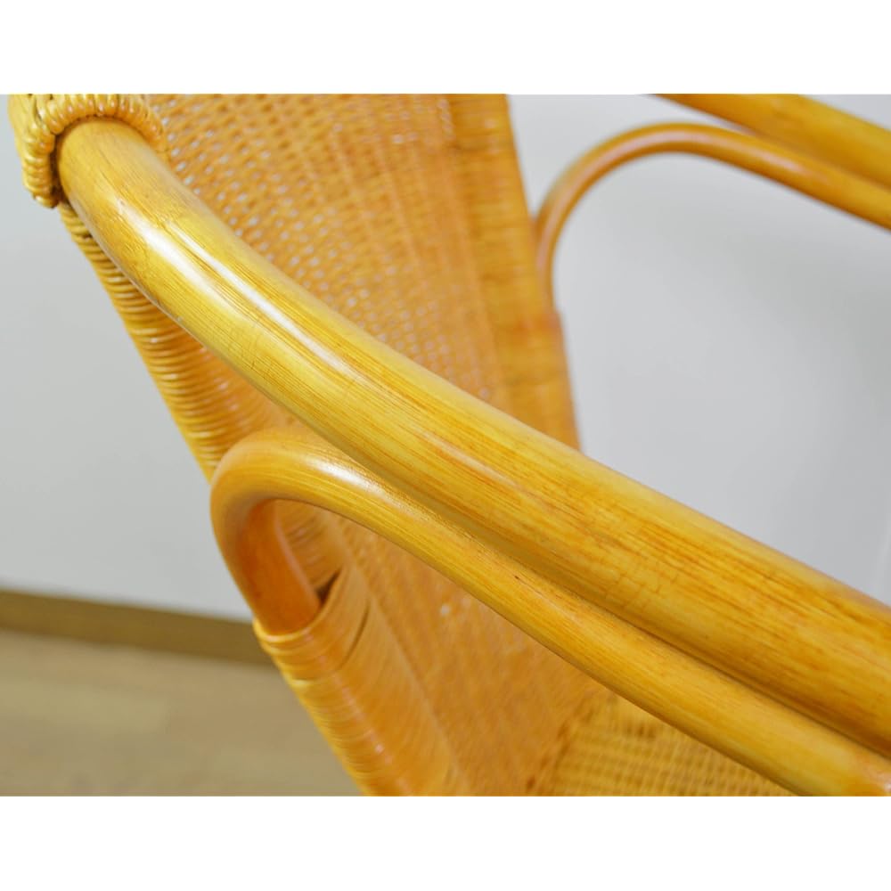 Otake Sangyo Otake Rattan Rattan Wicker Chair Natural 60x60x75cm Natural Natural Wood Finished Product 1 Leg
