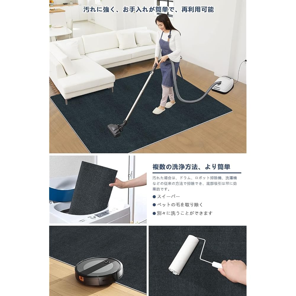 Chair Mat Table Chair Mat QIUYMI 140x180cm Gaming Chair Mat Placemat Floor Protection Mat Anti-Slip PVC Mat Thickness 4mm Quiet Sound Absorption Washable Cutting Multifunctional Tatami Protection Office Home Protection Mat (Black)