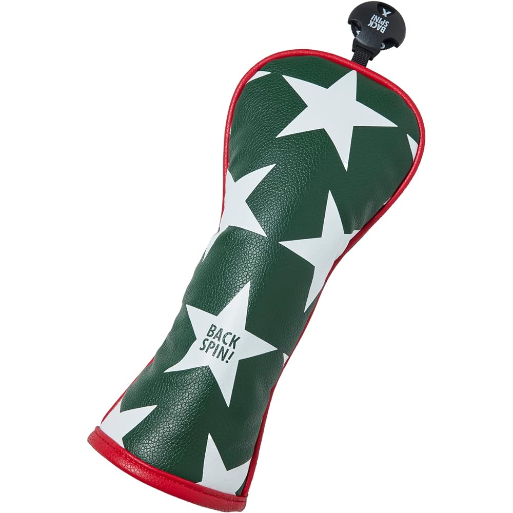 BACK SPIN! STAR PU Head Cover for HYBRID Backspin Star Synthetic Leather Head Cover for Utility Stylish Flashy Cool