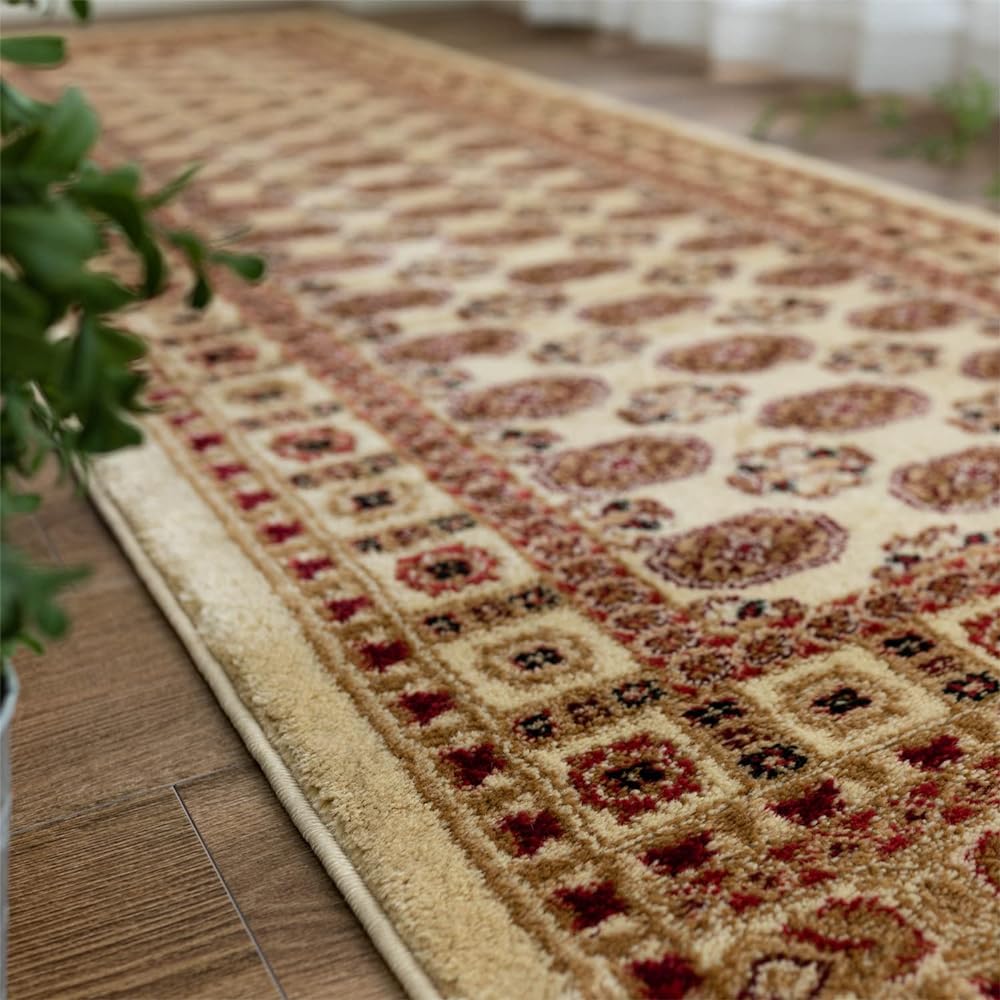 Sayang Sayan Bohara Pattern Corridor Long Mat Legend III 80x420 Beige Wilton Weave