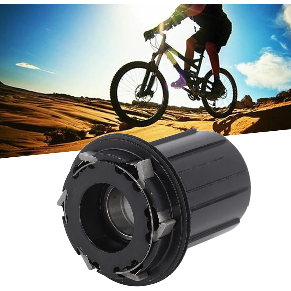 Aluminum Alloy Mountain Road Bike Cassette Body 11 Speed Freehub 2 Bearings, 72 Rings, D043 6 Claws, 8 Speed Cassette Freehub Body Compatible with 8-10 Speeds