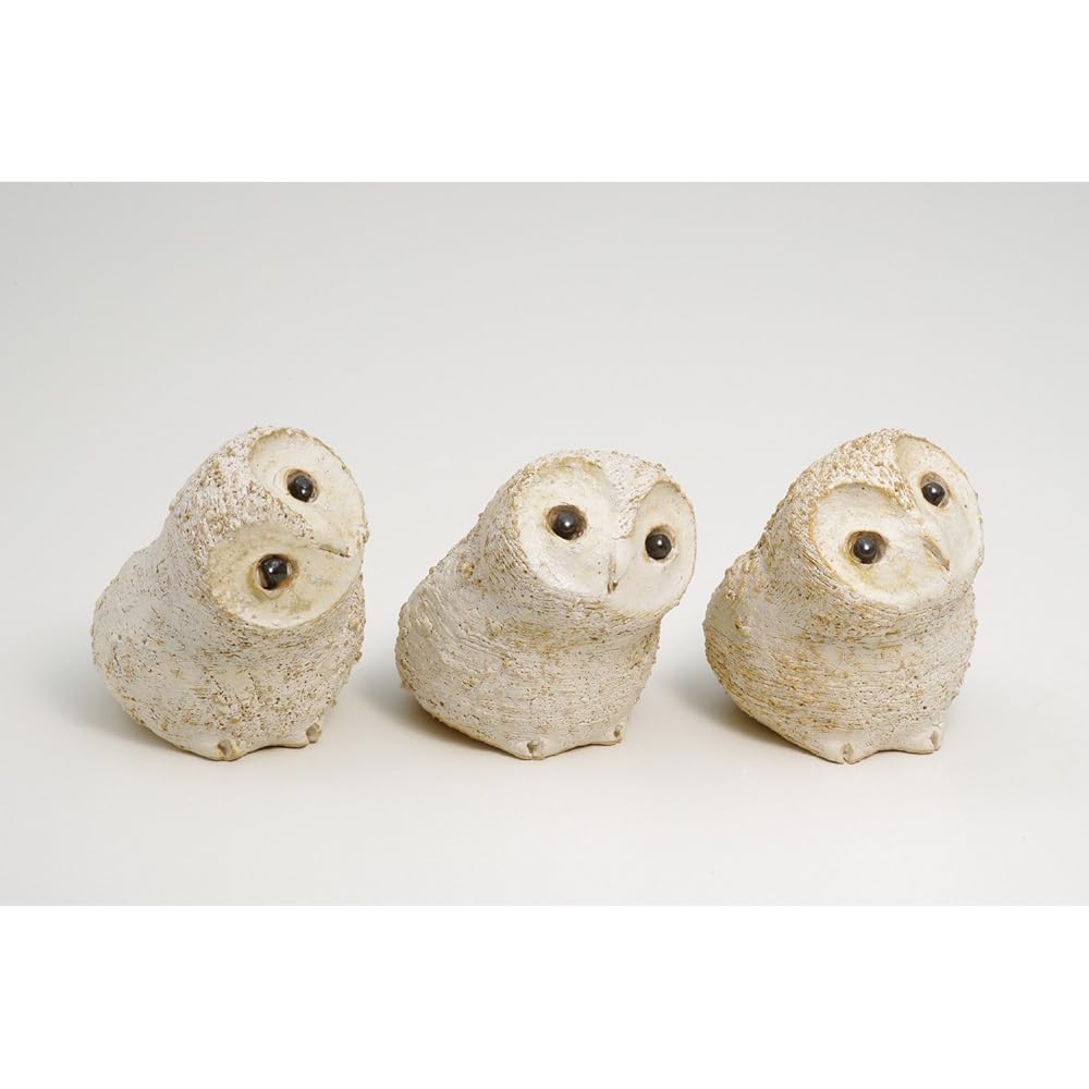 Shigaraki Ware Hechimon Owl 3 Brothers (3 types set) 4-0175