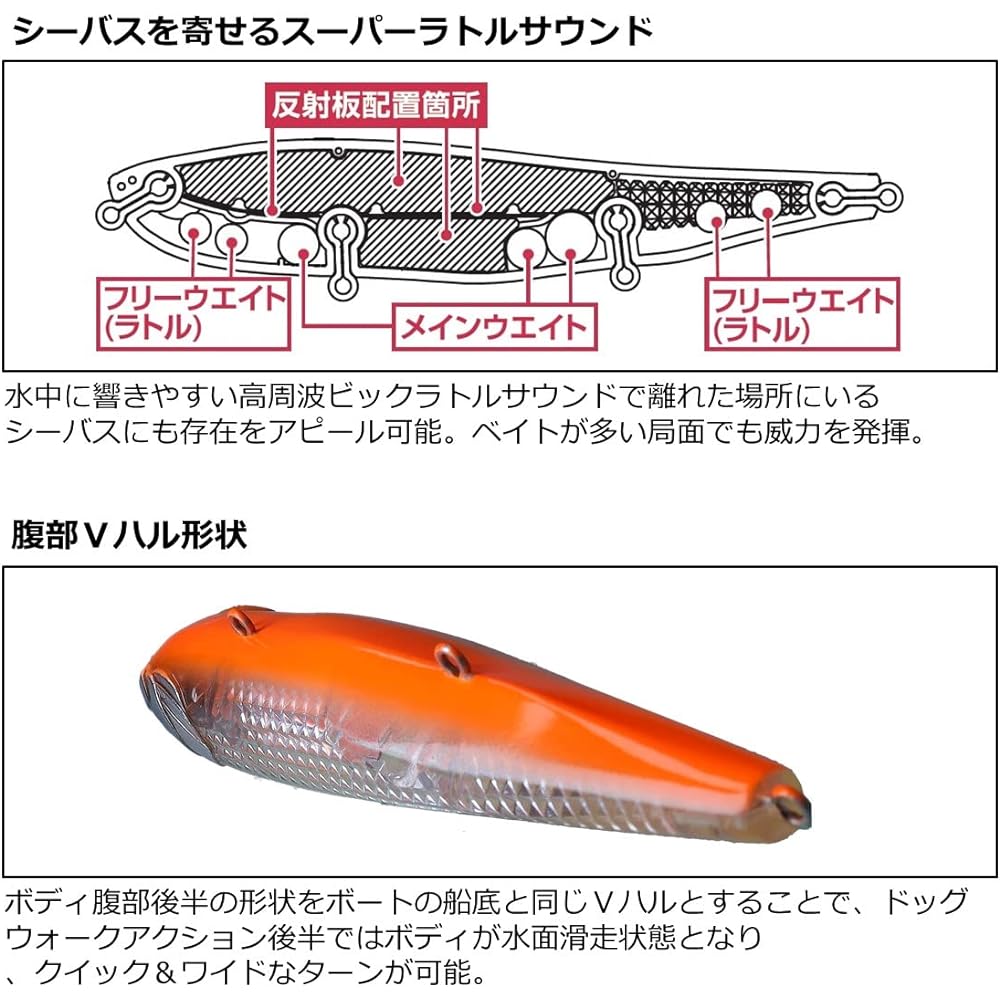 DAIWA Seabass Lure/Laser Impact Equipped Morethan Monster Slider 135F Various