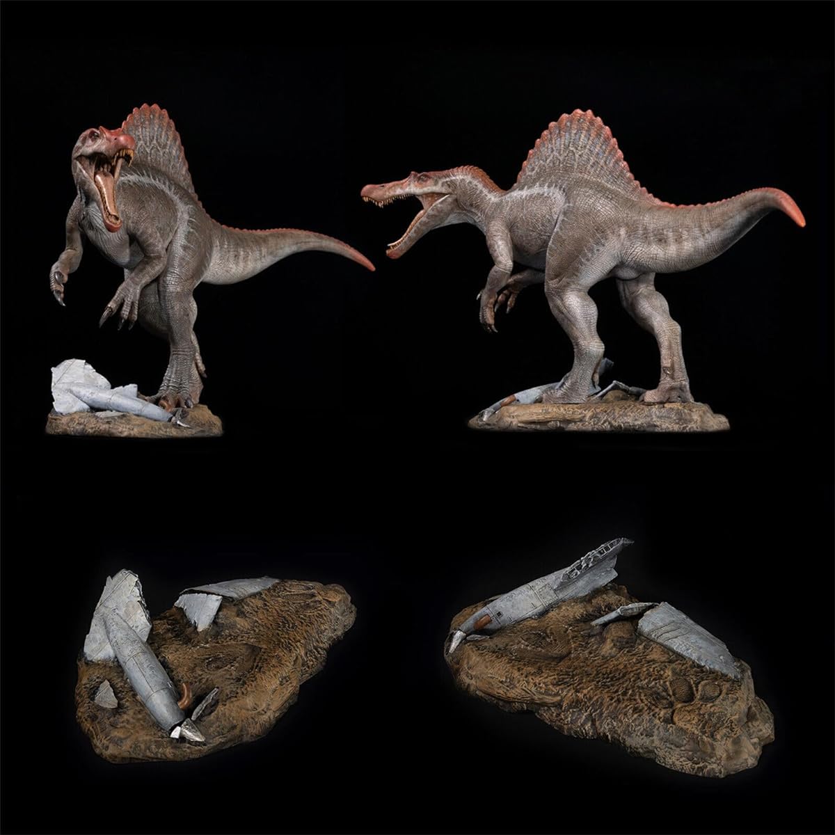 WLNTDOLA Nanmu Studio Supplanter 2.0 Spinosaurus Figure Spinosaurus Dinosaur Model Realistic Prehistoric Animal PVC Collector Toy Decorative Gift for Adults (172107(Primary) DX)