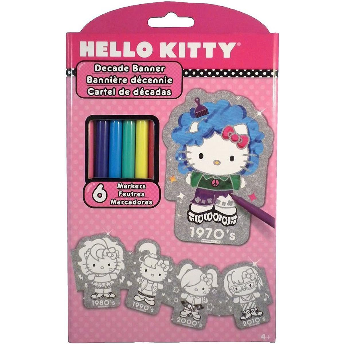 Hello Kitty Decade Banner Mini Fold-Out Portfolio by Fashion Angels