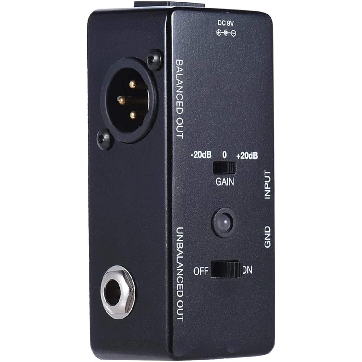Guitar Effector Guitar Effect Pedal Transfers Guitar/Bass Signal Directly to Audio System Overdrive (Color: Black, Size: 3.8 x 9.5 x 3.2cm)